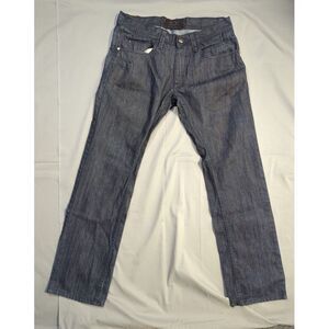 Jordan Craig Mens Legacy Edition‎ Slim Black Denim Riveted Jeans Size 34X32